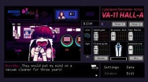 VA-11 Hall-A Cyberpunk Bartender Action